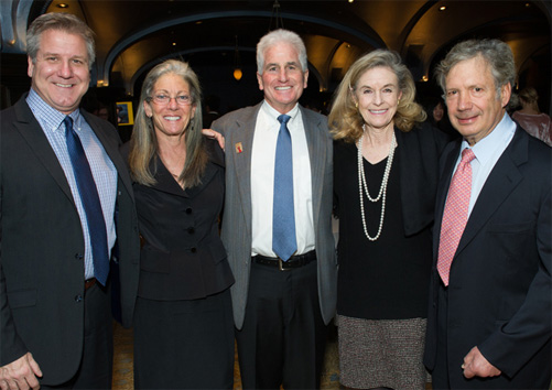 Left to right: The General Director of the San Diego Opera, David Bennet; Deb and Leland Sandler; Maureen and Dr. Thomas Shifton.